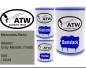 Preview: Mercedes-Benz, Atlantic Gray Metallic (matt), 044 / 0044: 500ml Lackdose + 500ml Klarlack + 250ml Härter - Set, von ATW Autoteile West.